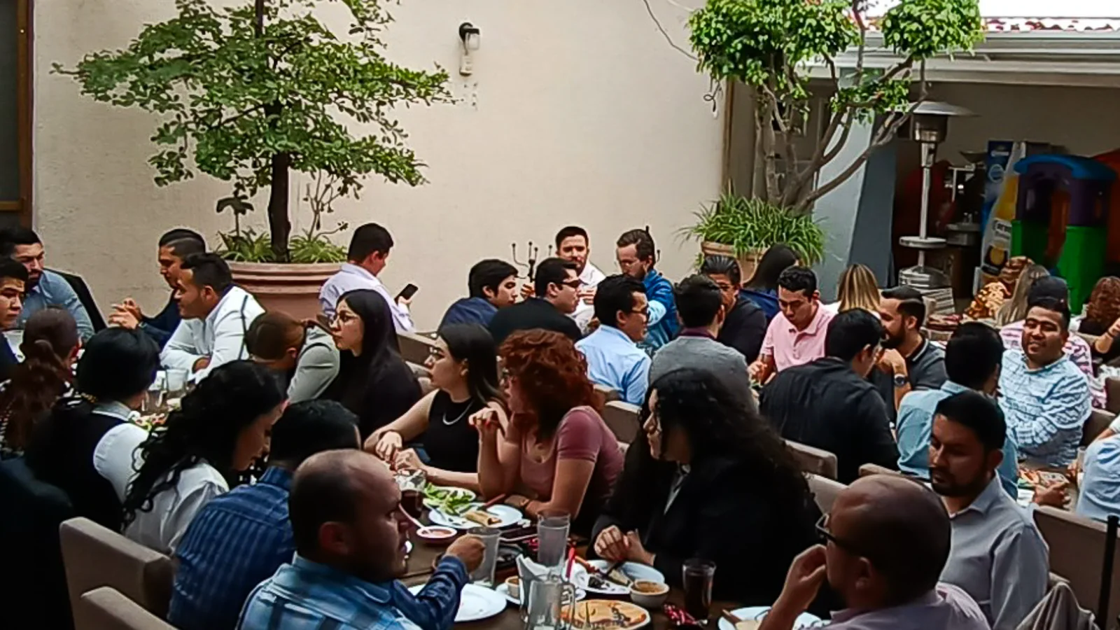 Reuniones en la terraza
